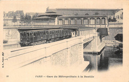 PARIS-GARE DU MÉTROPOLITAIN A LA BASTILLE - Métro Parisien, Gares