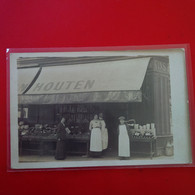 CARTE PHOTO DEVANTURE COMMERCE EPICERIE PUB VAN HOUTEN  LIEU A IDENTIFIER - Zu Identifizieren