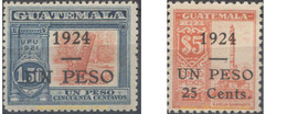 Ref. 655630 * MNH * - GUATEMALA. 1924. SELLOS DEL 1921 SOBRECARGADOS - Guatemala