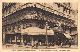 PARIS-75001- RESTAURANT LEON ROYAL 202 RUE ST-HONORE - Paris (01)