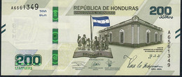 HONDURAS NLP 200 LEMPIRAS 2021  #A    COMMEMORATIVE     UNC. - Honduras