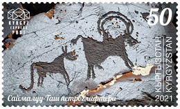 M3-52 ++ KYRGYZSTAN KIRGISTAN 2021 Saimaluu Tash Petroglyphs MNH NEUF ** - Kirghizstan