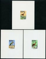 COTE D'IVOIRE Oiseaux, Birds, Pajaros. Yvert N° 720A/C. 3 Epreuves De Luxe (sheet Of Luxe). Etat Parfait - Andere & Zonder Classificatie