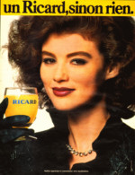 PUB   " RICARD "   1985  ( 1 ) - Alcools