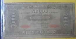 POLAND - 50000 Marek Polskich 1922  (Billet POLOGNE Très Circulé) - Polen