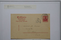 AC3 ELSASS ALSACE BELLE CARTE 1901 PETIT BUREAU MOLSHEIM POUR  RIOM FRANCE +  AFFRANCHISSEMENT . PLAISANT - Autres & Non Classés