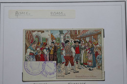 AC3 ELSASS ALSACE BELLE CARTE   1901  +  AFFRANCHISSEMENT .INTERESSANT - Andere & Zonder Classificatie