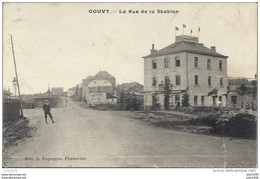 GOUVY ..-- Rue De La STATION . Vers BASTOGNE ( Chère Soeur Maria ) . Voir Verso . - Gouvy