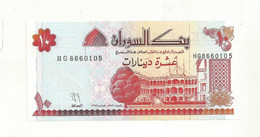 BILLET NEUF SOUDAN  10 DINARS. - Sudan