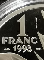 ESSAI 1 Franc 1993 Cinquantenaire Du Débarquement Argent / FRANCE SILVER / Sous Capsule UNC - Pruebas