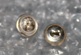 Lot De 2 Boutons Képi Argent - Buttons