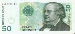 BILLETE DE NORUEGA DE 50 KRONER DEL AÑO 1996  (BANKNOTE) - Noruega