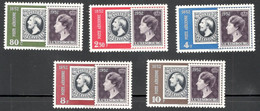 LUXEMBOURG......1952:Michel 490-4(Scotts C16-20)mnh** 100th ANNIVERSARY OfPOSTAGE STAMPS In LUXEMBOURG Cat.Val.$117 - Nuevos