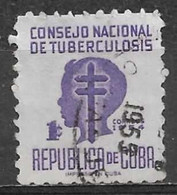 Cuba 1954. Scott #RA23 (U) Child's Head Lorraine Cross - Portomarken