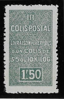 Algérie Colis Postaux N°53 (réf. Dallay) - Variété Sans Surcharge - Neuf * Avec Charnière - TB - Parcel Post