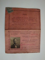 33, Permis De Conduire,  Certificat De Capacité Pour La Conduite De Voitures à Pétrole -Bordeaux 1922 - Non Classificati