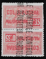 Algérie Colis Postaux N°18 (réf. Dallay) - Variété Tête-bêche - Neuf **/* Sans/avec Charnière - Dentelure Irrégulière TB - Parcel Post