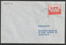 1986 - UNGARN -  Bedarfsbeleg, Gelaufen V. Manta Nach Wien  - S. Scan  (Bb 1013   Hu) - Covers & Documents