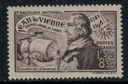 France // 1942 // Jean De Vienne, Neuf** MNH N0. 544 Y&T (sans Charnière) - Nuevos