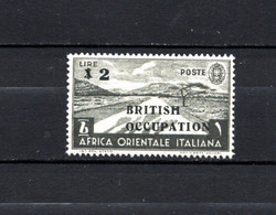 British Occupation Italy  Unissued 1941  Africa RARE MNH - Eastern Africa