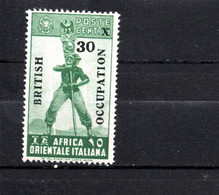 British Occupation Italy  Unissued 1941  Africa RARE MNH - Africa Orientale