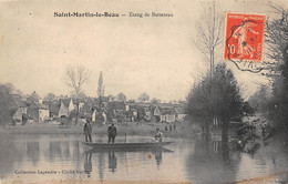 Saint-Martin-le-Beau        37        Etang De Battereau  Pêcheurs Dans Une Barque          (voir Scan) - Other & Unclassified