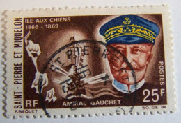 SPM - Saint Pierre Et Miquelon - 1968 - YT N° 383 Oblitéré - Amiral Gauchet - Gebraucht