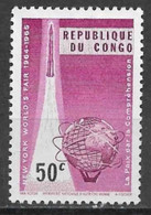 Congo Democratic Republic 1965. Scott #521 (U) Rocket And Unisphere - Usados