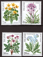 Iceland, 1983, Flowers, Complete Set, MNH** - Ungebraucht