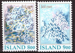 Iceland, 1985, Christmas, Snow Crystals, Complete Set, MNH** - Ungebraucht