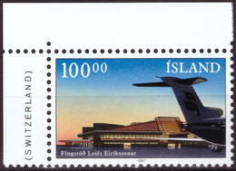 Iceland, 1987, Inauguration Of The New Departures Terminal Of The Airport Of Keflavìk, 100 Kr, MNH** - Ungebraucht