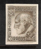SPAIN 1931 30c Brown Raymon J Cajal Imperf SG 752 HM #BSI3 - Nuevos
