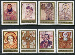 POLAND 1971 Frescoes  MNH / **.  Michel 2070-77 - Ongebruikt