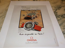 ANCIENNE PUBLICITE BIENTOT SUR MARS MONTRE OMEGA  1998 - Autres & Non Classés