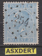 N° 18 Lp. 254 Montzen - Coba8 - 1865-1866 Profil Gauche
