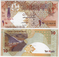 Banknote Qatar 10 Riyals 2003 Pick-22 UNC (US$11) - Qatar