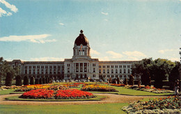 REGINA - The Legislative Building, With Its Ornat Flower Beds - Regina