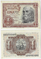 Banknote Spain 1 Peseta 1953 Pick-144 XF+ (US$3.5) - 1-2 Pesetas