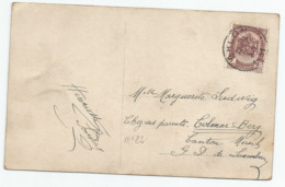 N° 55 (2c Brun) Sur Carte-vue "Bonne Année" D'Arlon Vers Colmar-Berg (G.-D. De Lux.) - 1893-1907 Wappen