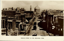 Delcampe - Iraq, BAGHDAD BAGDAD بَغْدَاد, Rashid Street, Mosque (1930s) Dingzian D.B. 5 - Irak