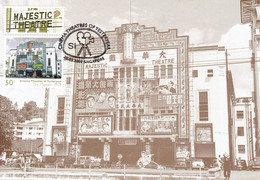 4A :  Carte Maximum Card Singapore - Movie Theatre, Motion Picture, Old Majestic Cinema 1 - Non Classés