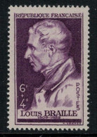 France // 1948 // Louis Braille, Neuf** MNH N0. 793 Y&T (sans Charnière) - Neufs