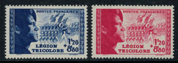 France // 1942 // Pour La Légion Tricolore, Neuf** MNH N0. 565-566 Y&T (sans Charnière) - Neufs