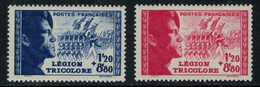 France // 1942 // Pour La Légion Tricolore, Neuf** MNH N0. 565-566 Y&T (sans Charnière) - Ongebruikt