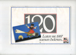 KALENDER :    DELHAIZE  1987    (  24 X 15 Cm )   Compleet   (  120 Ste Verjaardag ) - Grand Format : 1981-90