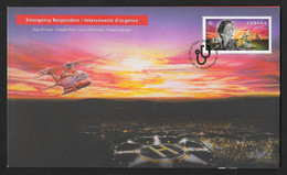 Canada 2018 Emergency Responders , Paramedics , Helicopter , Mint - Storia Postale