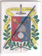 Brigade De Gendarmerie Beaumont Sur Vesle (51) Carte Double .Blason Et Photos De La Gendarmerie Et Le Pressoir - Other Municipalities