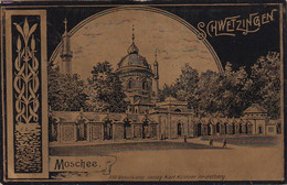 ***   SCHWETZINGEN Moschee RARE Metallkarte - Timbrée 1906 - Schelklingen