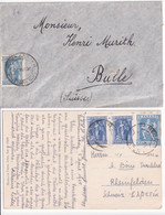 GRECE - 1920/25 - CARTE + LETTRE => SUISSE ! - Covers & Documents