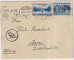 GRECE - 1939 - ENVELOPPE De ATHENES Avec CENSURE => AARAU (SUISSE) ! - Cartas & Documentos